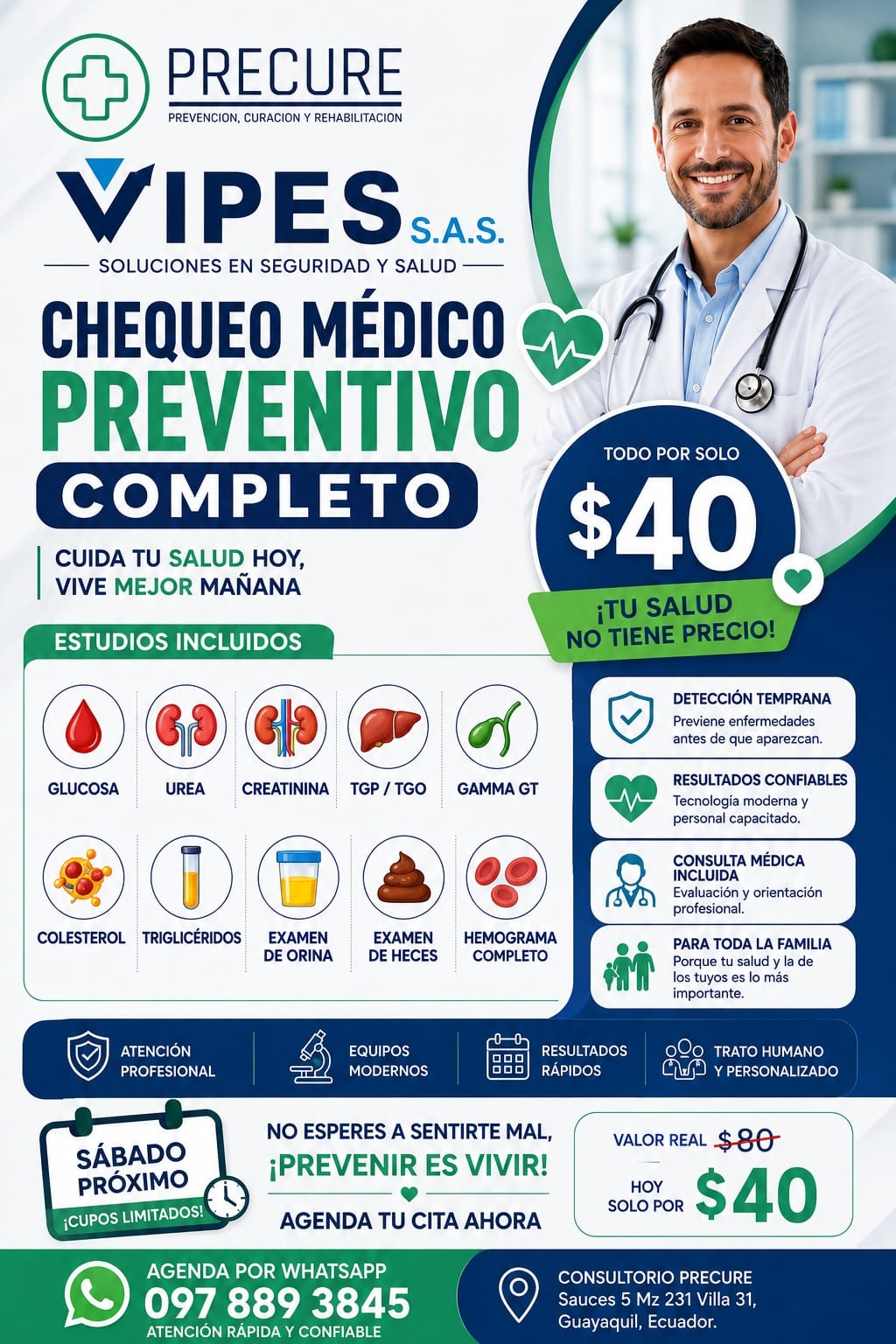 Campaña VIPES de chequeo médico preventivo