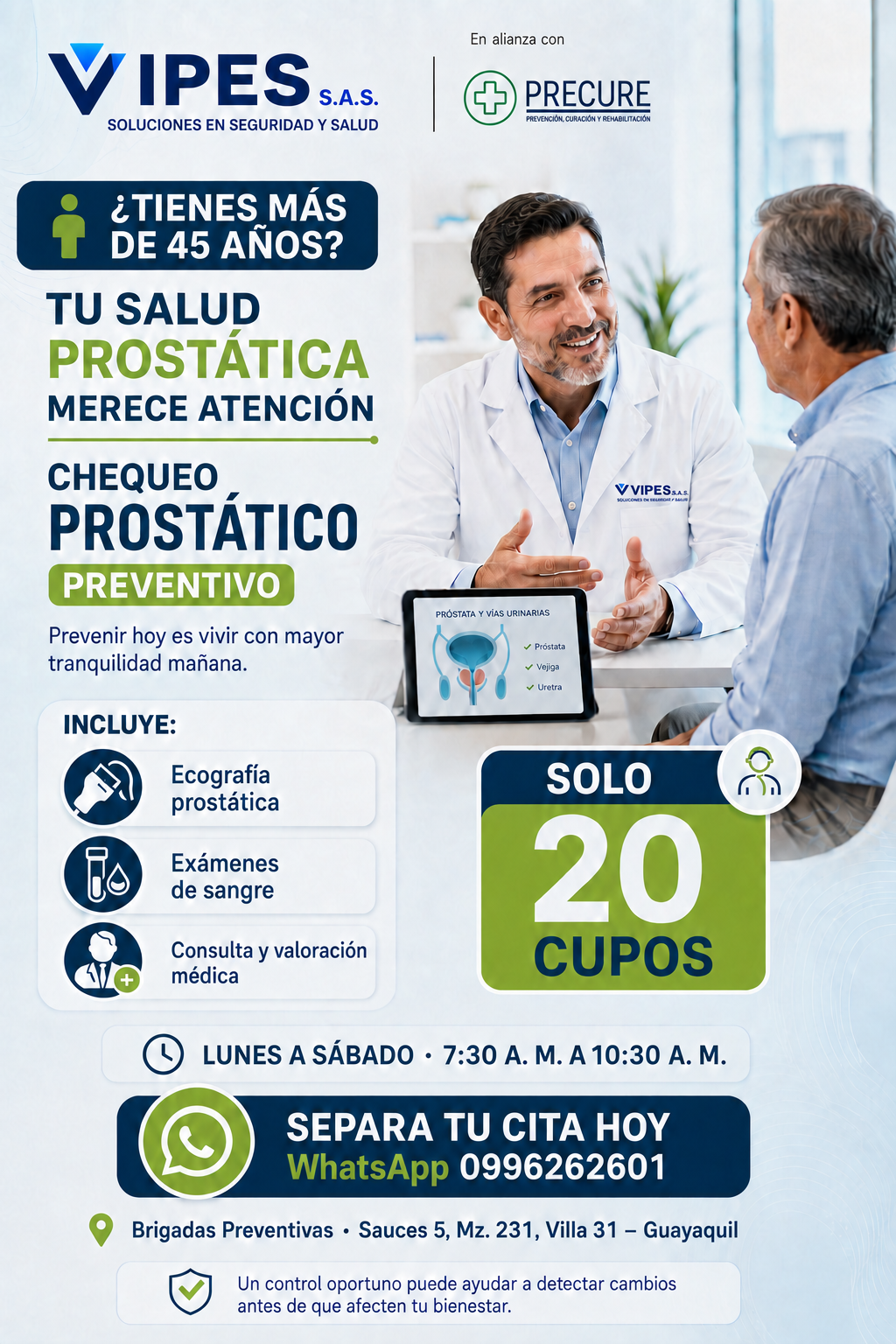 Campaña VIPES de chequeo prostático preventivo